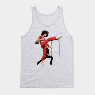 sally o'malley I'm 50 i like to kick, streth, and kick! Tank Top